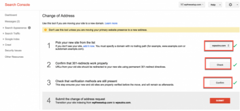 How To Tell Google About Site Address Change