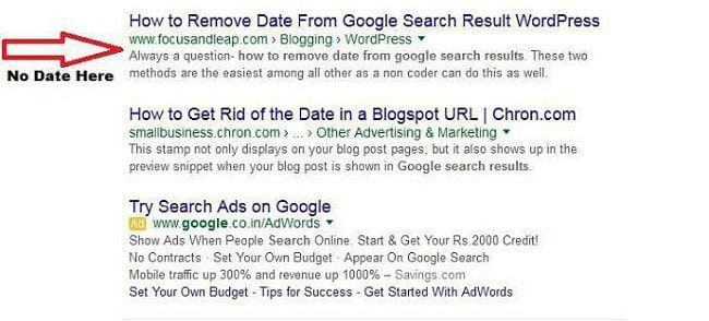 How to Remove Date from Google Search Results in a WordPress Site