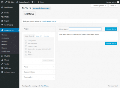 How To Use Menus In WordPress
